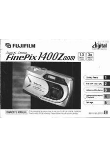 Fujifilm FinePix 1400 manual. Camera Instructions.